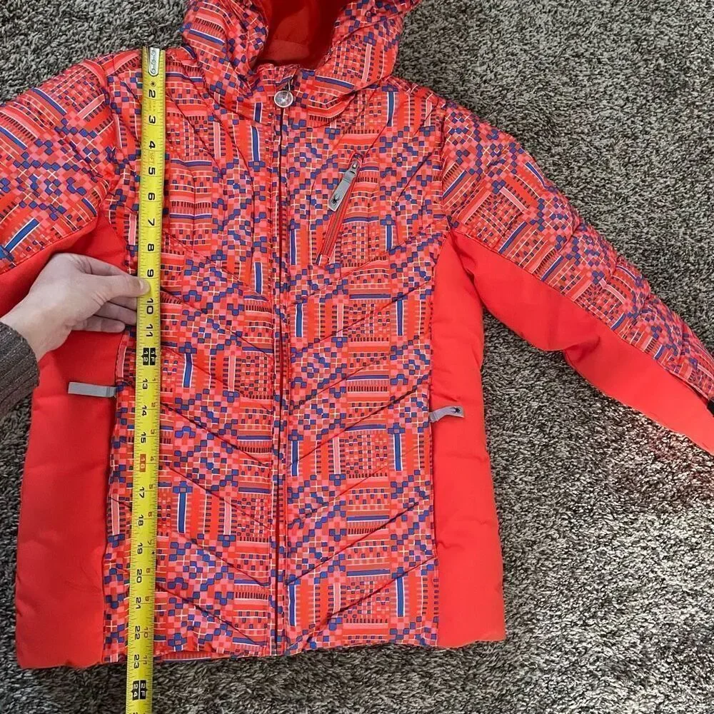 Spyder Girl's Hottie Ski Jacket Coat Orange Youth size 14